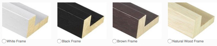 pictures four colour samples for wood frames