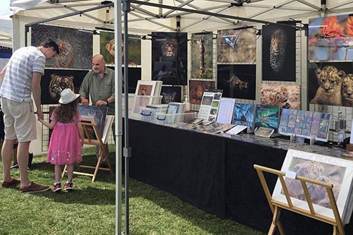 ashley vincent engaging with customers at the Westgate on Sea Food & Drink Festival