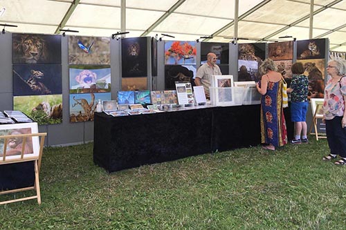 ashley vincent engaging with customers at the Thame Food & Country Fair