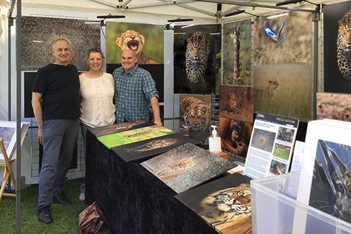 Ashley Vincent engaging with friends at the 2022 Mill Hill Food & Drink Festival