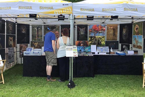 Ashley Vincent engaging with customers at the 2022 Basingstoke Thai Festival