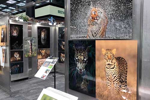 Ashley Vincent engaging with customer at the May 2023 Spitalfields Arts Market