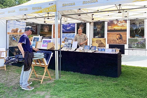 Ashley Vincent engaging with customers at the 2024 Norwich Thai Festival