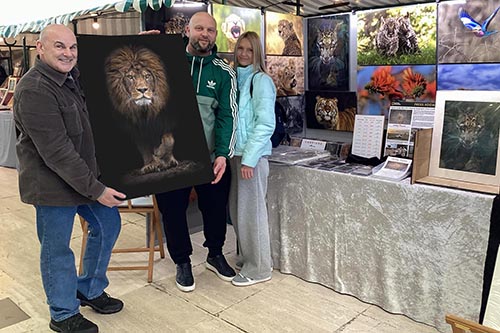 Ashley Vincent with customers at the 2025 Milton Keynes Handmade & Vintage Spring Show